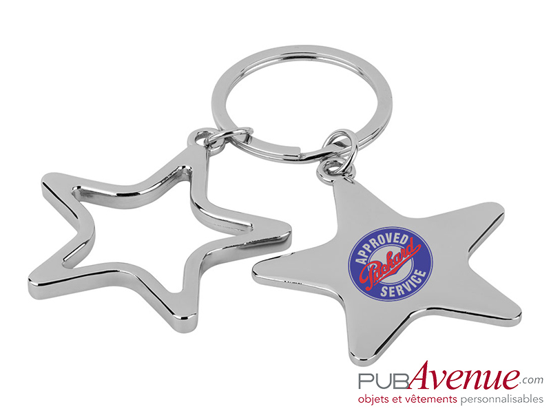 Porte-clés personnalisé étoile Porte-clés personnalisé étoile